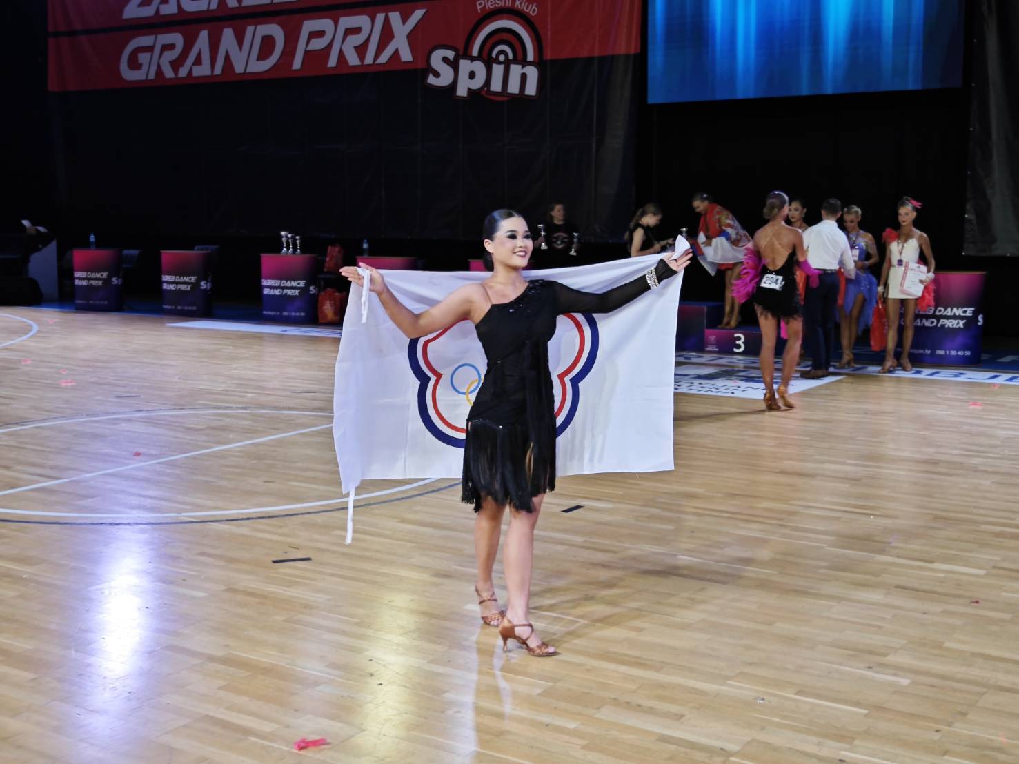 (圖)Li Jie-yu of the Taiwan sports dance team won two golds at the 2023 WDSF Zagreb Dance Party. (provided by the Chinese Taipei Dance Sport Federation)